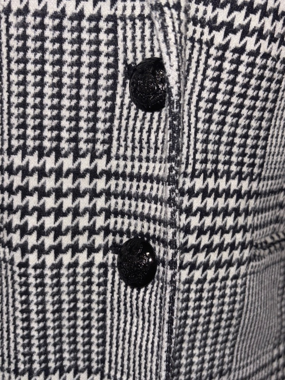 Lauren Ralph Lauren Black and White Glen Plaid Blazer - Picture 2 of 5